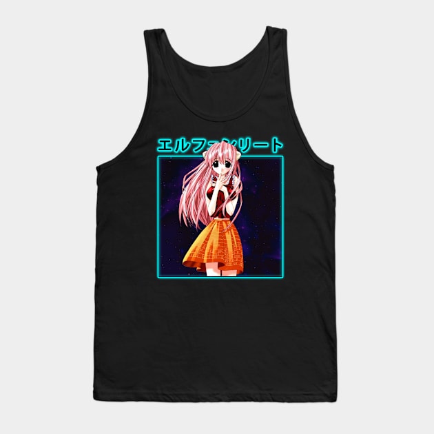 Unveiling Elfen Lied Visual Journeys Through The Manga Tank Top by Super Face